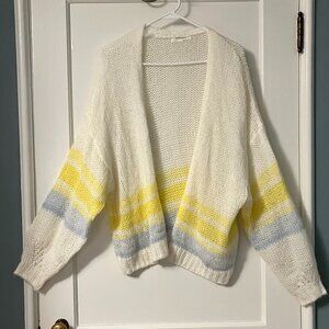 By Anthropologie Florence oversized cardigan sweater size medium pastel academia